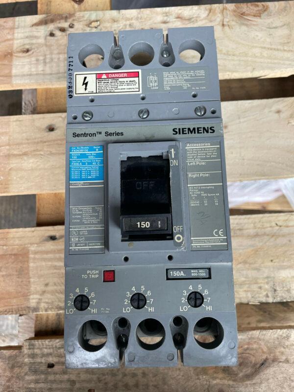 SIEMENS FXD63B150 SER. B SENTRON SERIES FXD6-A 3P/150A CIRCUIT BREAKER