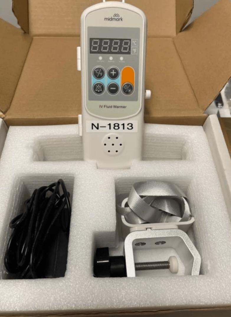 Midmark VF-5 IV Fluid Warmer With Holder / Power Supply