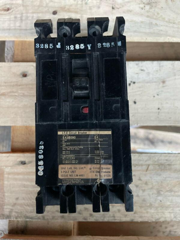 ITE E43B090 Circuit Breaker 90A 3P 480VAC