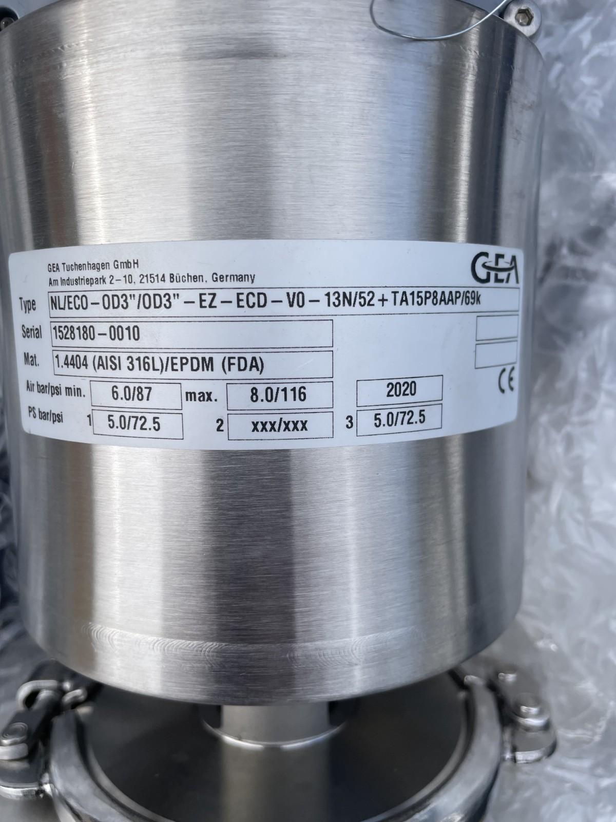 NEW GEA TUCHENHAGEN NL/ECO-0D3″/0D3″-EZ-ECD-V0-13N/52/+TA1598AAP/69K VALVE