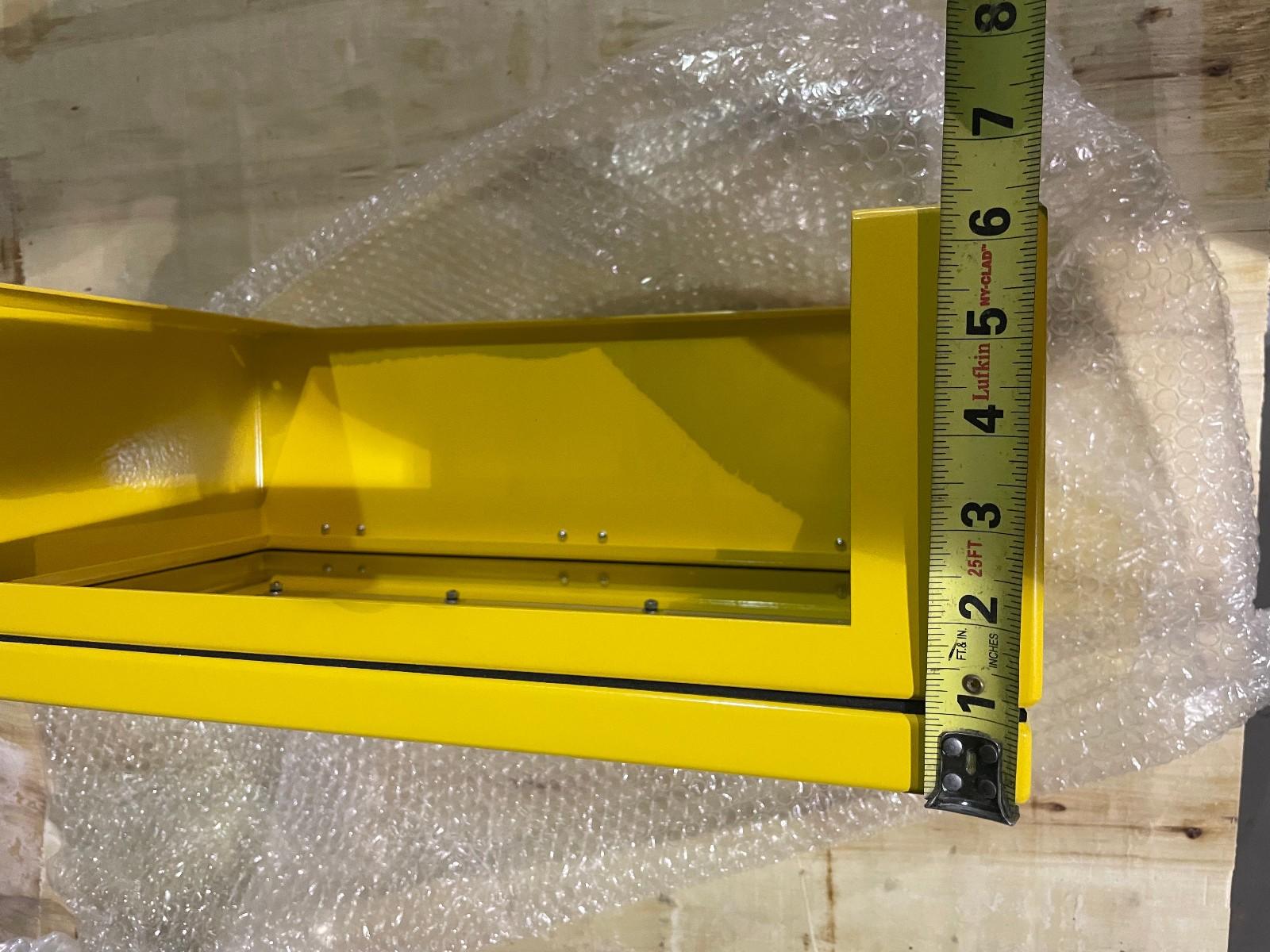 Yellow I/O Enclosure With Viewing Window, 17″ x 10″ x 6″ – 2 LOCK OUT box