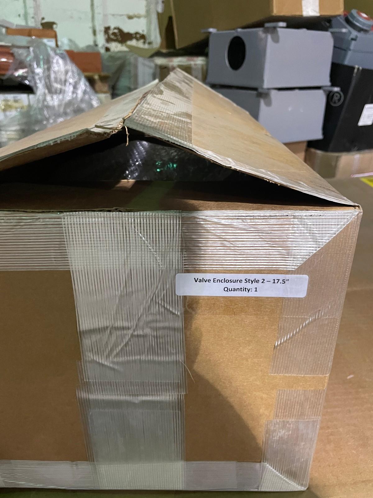 Yellow I/O Enclosure With Viewing Window, 17″ x 10″ x 6″ – 2 LOCK OUT box