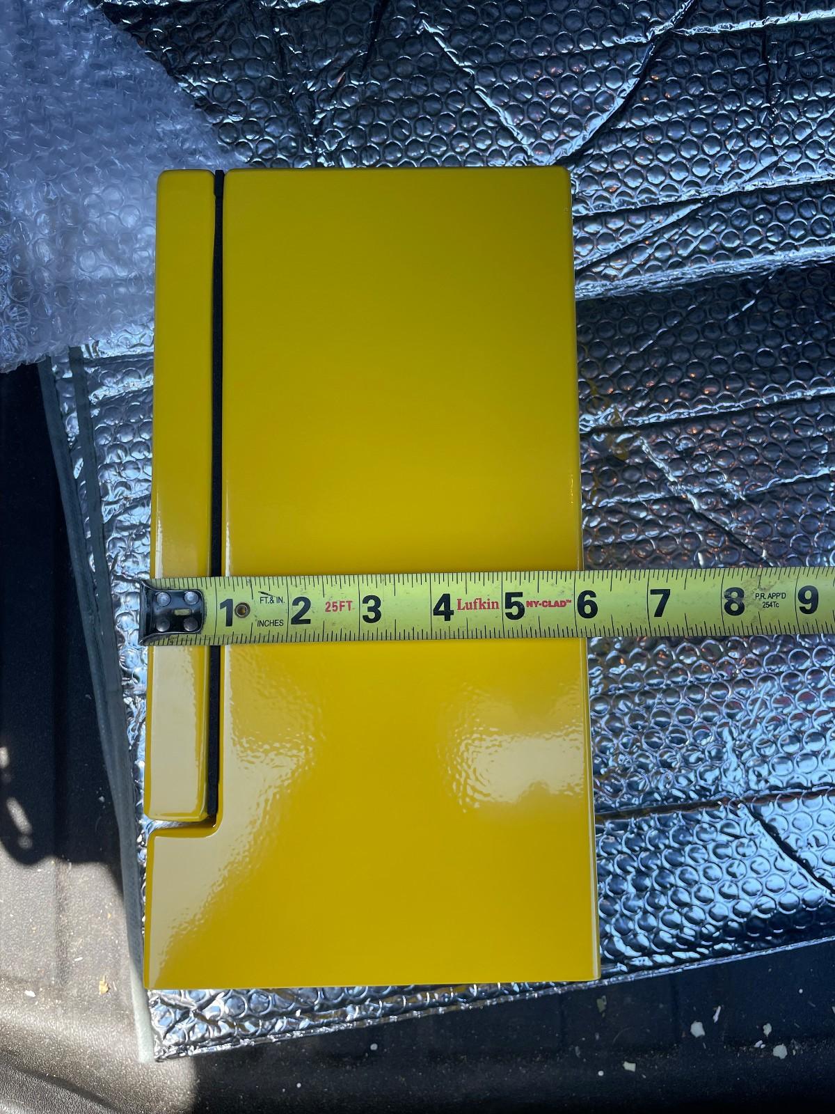 Yellow I/O Enclosure With Viewing Window, 9″ x 5″ x 6″ -New No key LOCK OUT box