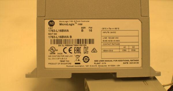 Allen-Bradley MicroLogix 1100. 1763 Serie Controler (1763-L16BWA)