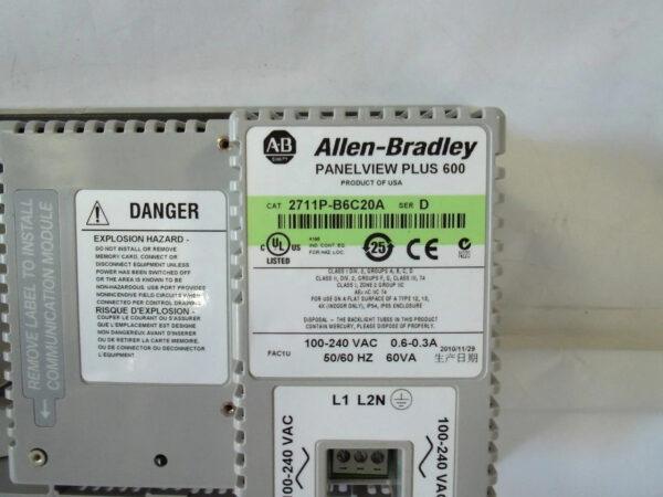 Allen-Bradley 2711P-B6C20A Panelview Plus 600