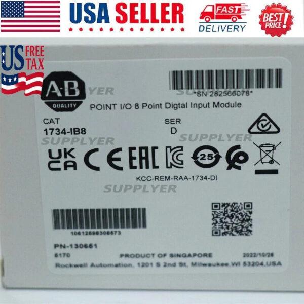 New Factory Sealed Allen Bradley 1734-IB8 POINT I/O 8 Point Digtal Input Module