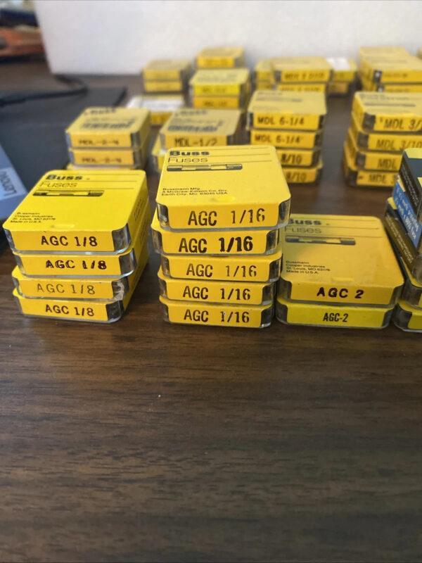 HUGE lot Cooper Bussmann BUSS glass fuses AGC MDL ABC MDX GBD GLH GDC MDX & MORE