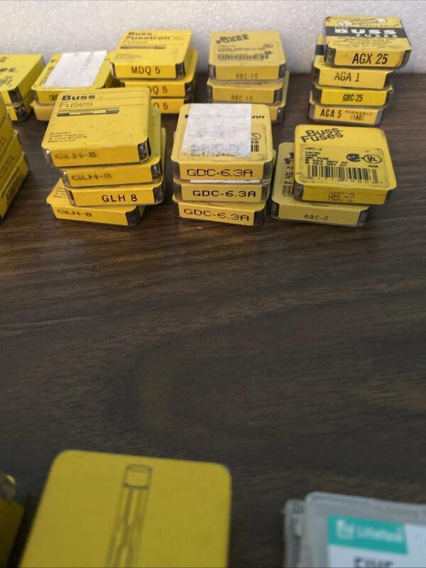 HUGE lot Cooper Bussmann BUSS glass fuses AGC MDL ABC MDX GBD GLH GDC MDX & MORE