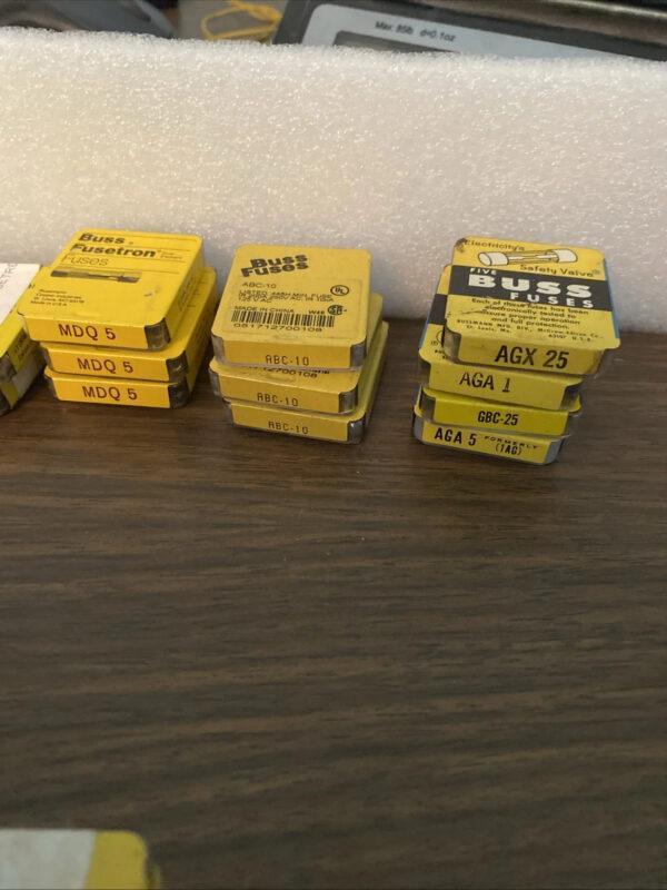 HUGE lot Cooper Bussmann BUSS glass fuses AGC MDL ABC MDX GBD GLH GDC MDX & MORE