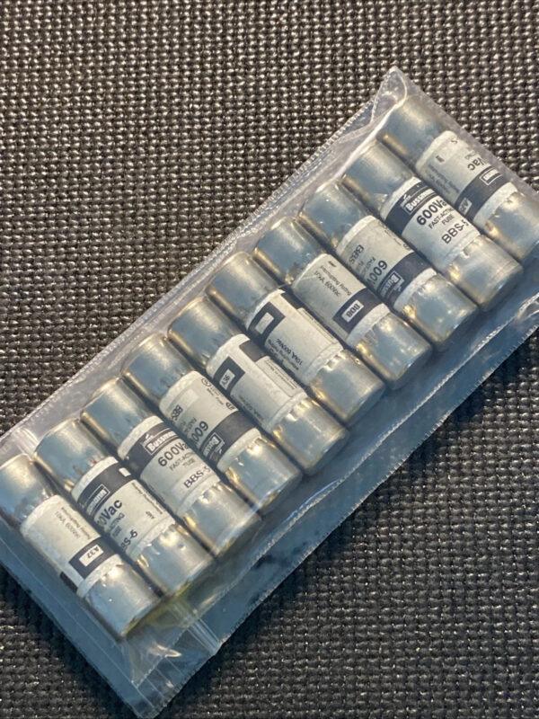 Lot of 10 Bussmann BBS-5 Fast Acting Fuses BBS5