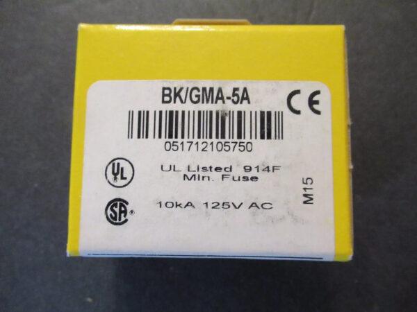 Ten (10) Buss GMA-5A GMA 5A BUSSMANN FUSES 5A 125V 5 x 20mm FAST BLOW NEW NOS