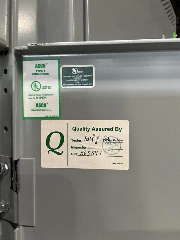 ASCO 7000 Series Automatic Transfer Switch 4000 Amp 480Y/277V 60HZ 3P 4W 🟦