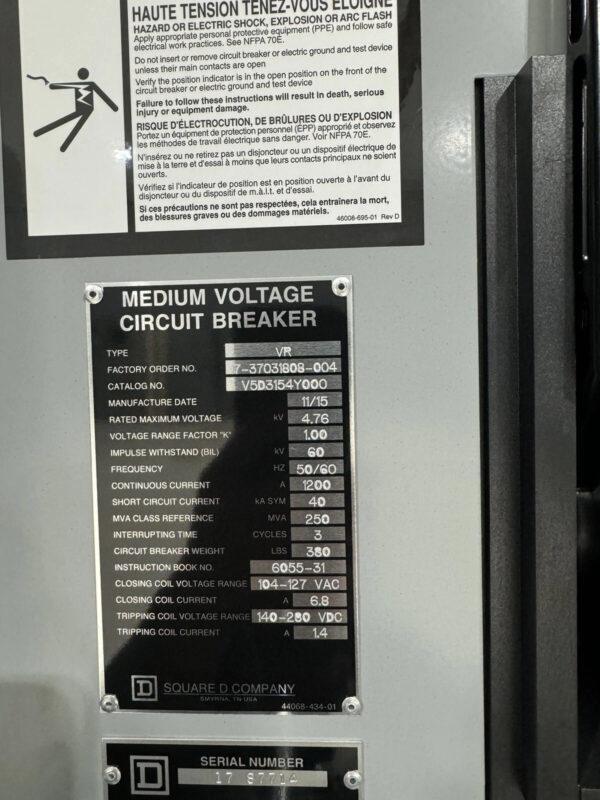 ASCO 5kv 1200A Transfer Switch B7ACTR31200U5ZC