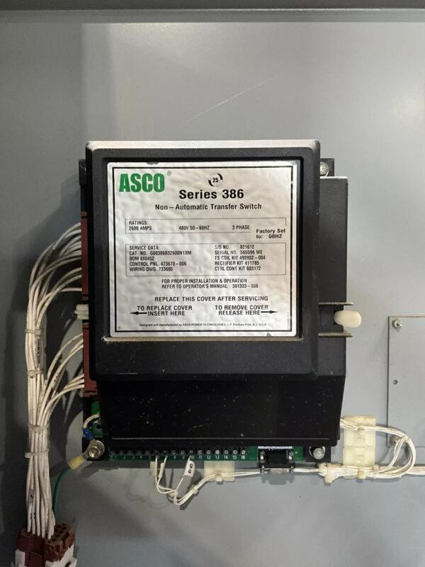 ASCO 2600 Amp 480V Non- Automatic Transfer Switch 50-60HZ 3P G00386B32600N 🟦