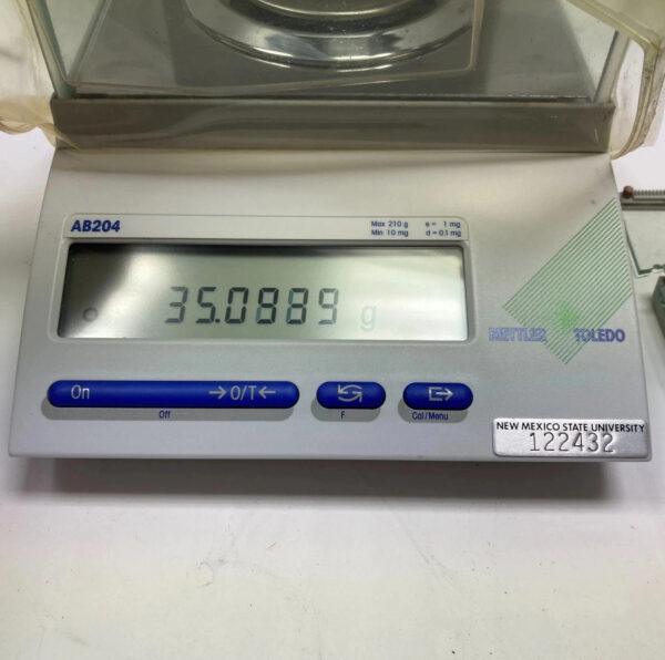 Mettler Toledo AB204 Analytical Balance Scale For Parts Untested + Broken glass