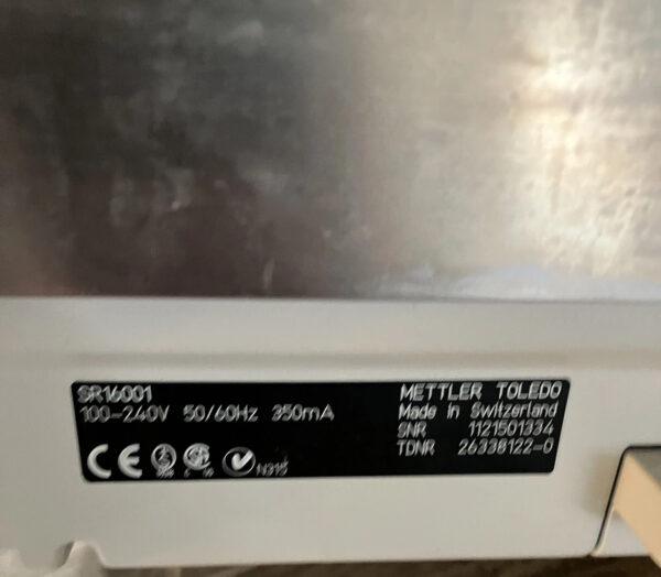 Mettler Toledo SR16001 Delta Range Balance Top Loading Scale FOR PARTS REPAIR