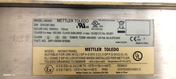 METTLER TOLEDO IND560 Weighing Terminal ONLY FOR PARTS USED