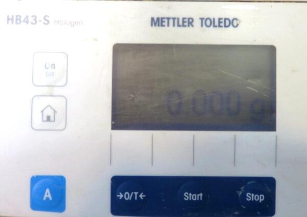 METTLER TOLEDO Halogen Moisture Analyzer HB43-S, FOR PARTS/ REPAIR