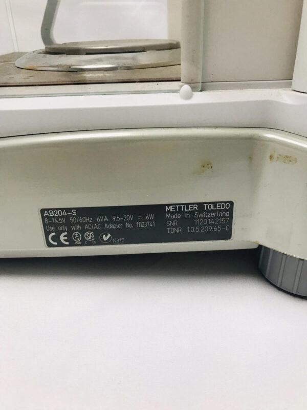 Mettler Toledo AB204-S Digital Balance Scale For Parts Only