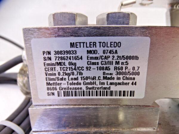 METTLER TOLEDO 30039033 METTLER TOLEDO 0745A LOAD CELL, For Parts/ Repair