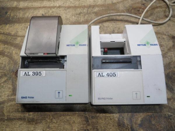 LOT OF 2 Mettler Toledo RS-P42 Printer + GA42 AS IS POWER TESTED PARTS REPAIR