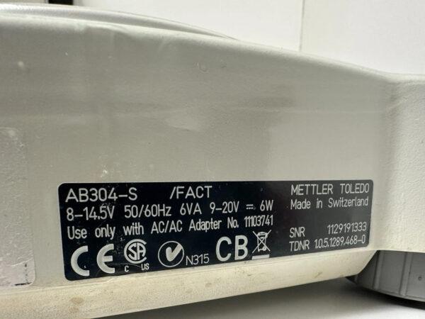 Mettler Toledo AB304-S/FACT Analytical Balance – Parts
