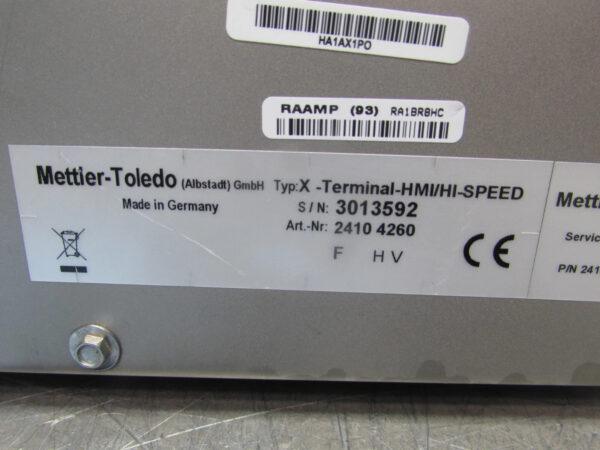 METTLER TOLEDO 24104260 , X-TERMINAL- HMI/HI-SPEED DISPLAY, PARTS ONLY!