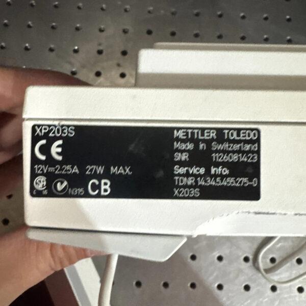 Mettler Toledo Precision Balance Scale XP203S – MISSING PARTS But Work
