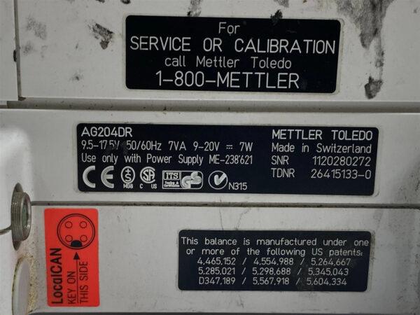 Mettler Toledo AG204 DeltaRange Digital Analytical Balance Lab Scale PARTS