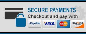 We accept payments via PayPal and all major credit cards