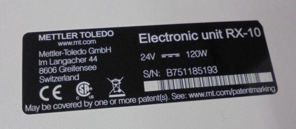 Mettler Toledo RX-10 Reactor Controller FOR PARTS ONLY NOT TESTED