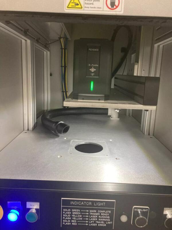 Refurbished Worx Machinery ME1-0190 Keyence MD-F3200C Laser Marking Machine