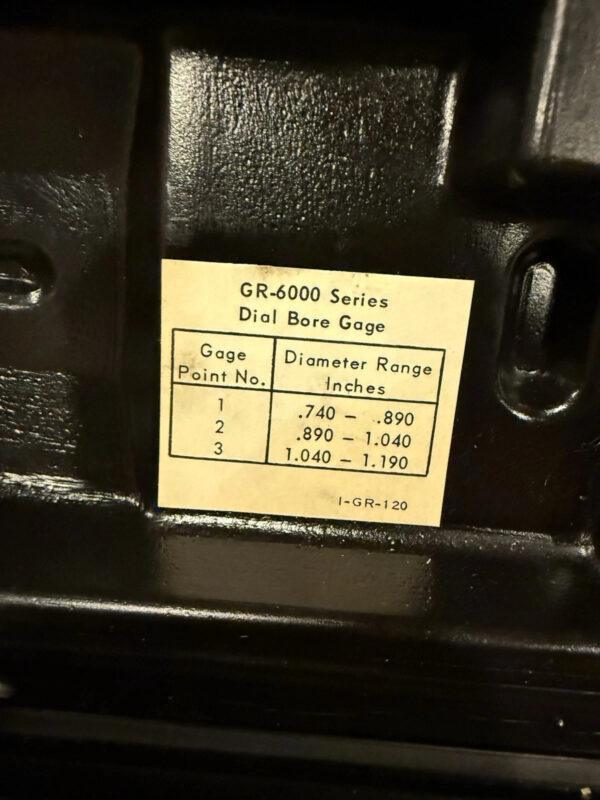 Sunnen DIAL BORE GAGE GR-6000 I-GR-120 .0001 .740-1.190 Machinist Inspection