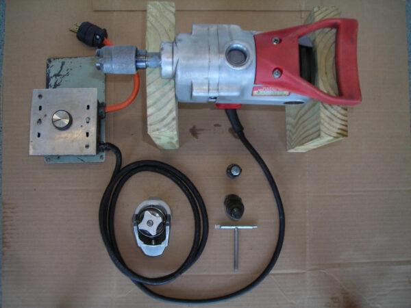 SUNNEN (MILWAUKEE) CH-168 / AN-1060 DRILL MOTOR & CH-75 MANDREL DRIVER ADAPTER