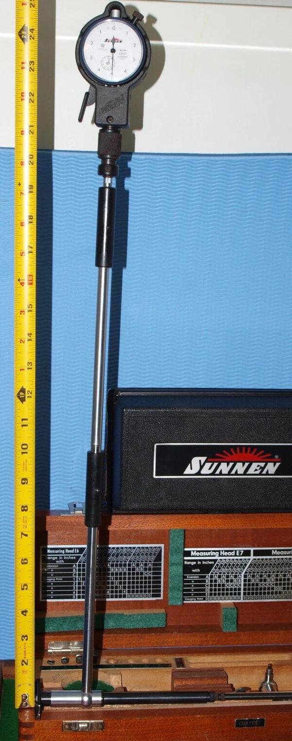 SUNNEN GR-3000 BORE GAGE + 32 DIATEST PROBES & SET RINGS + 3 GAGE HEADS .057-13″