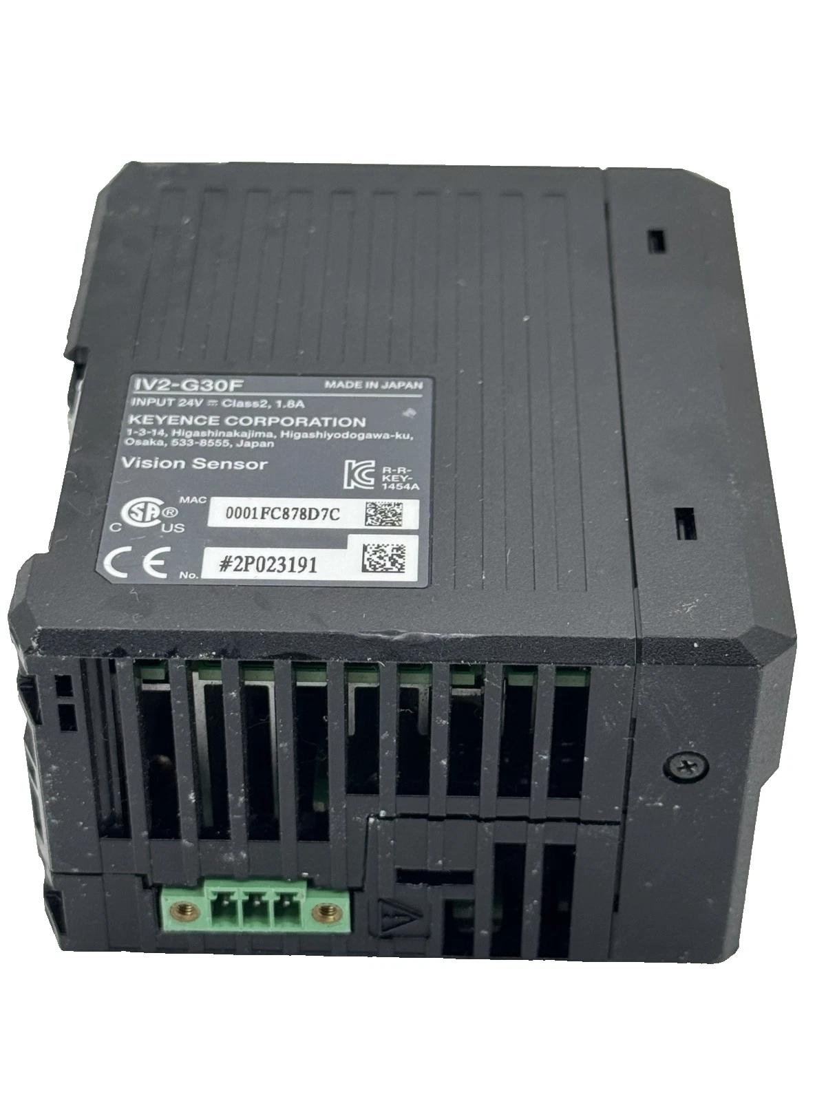 Keyence IV2-G30F VISION SENSOR 24V CLASS 2 1.8A AUTOMATION CNTRL JAPAN IV2G30F
