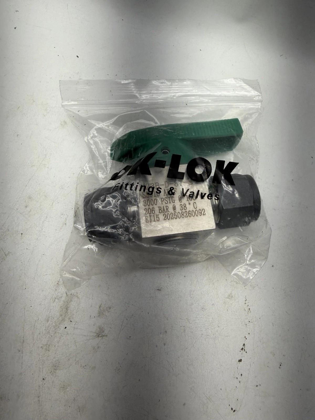 DK-Lok V23B-D-8T-S 1/2″ Instrument Plug Valve 316 SS SWAGELOK Equivalent