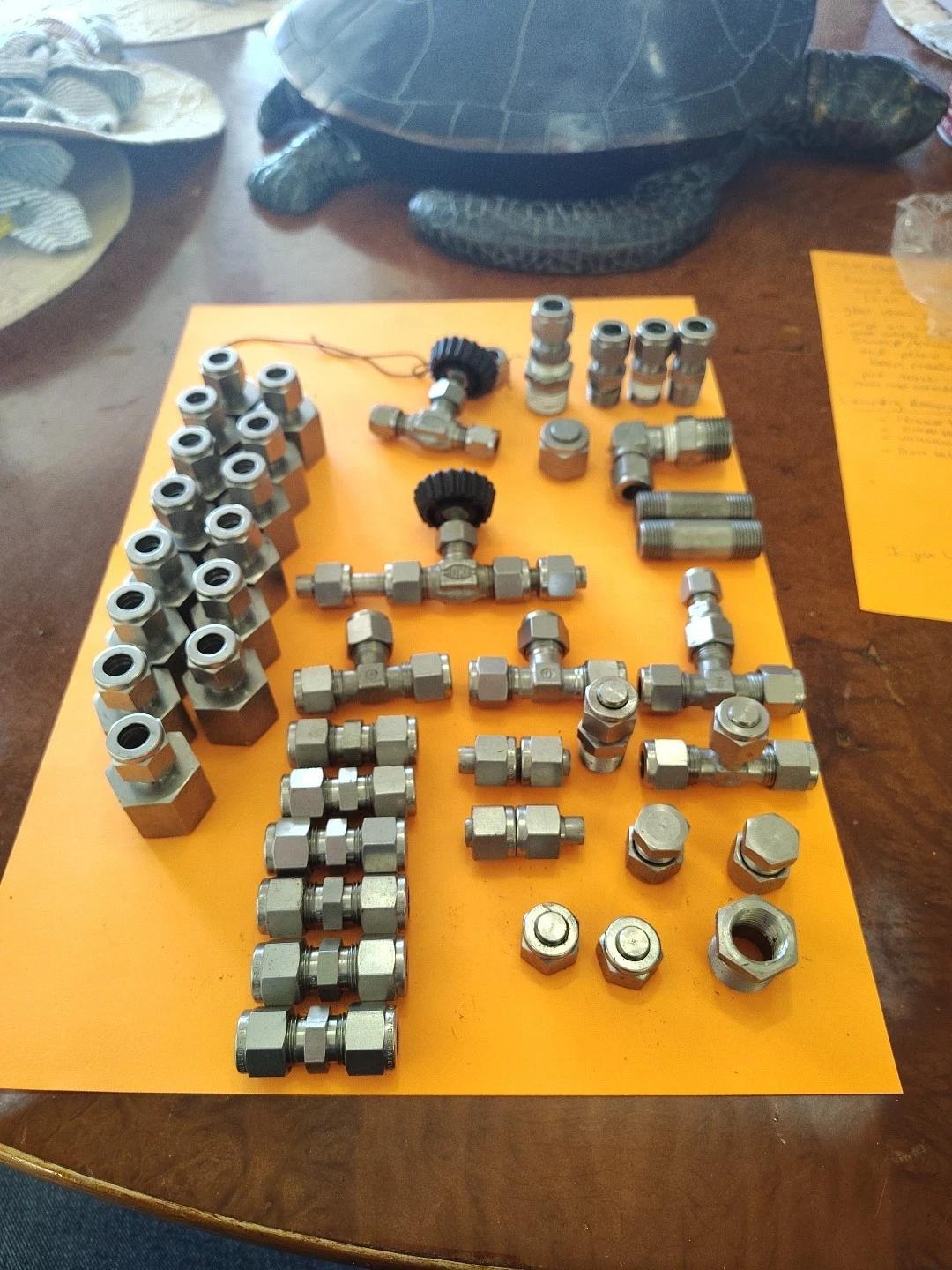 Swagelok – Hoke Stainless Steel Compression Fittings Elbow Tee Straight Lot