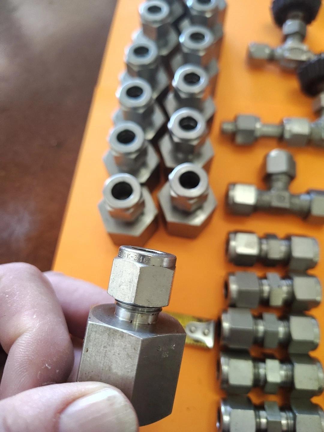 Swagelok – Hoke Stainless Steel Compression Fittings Elbow Tee Straight Lot