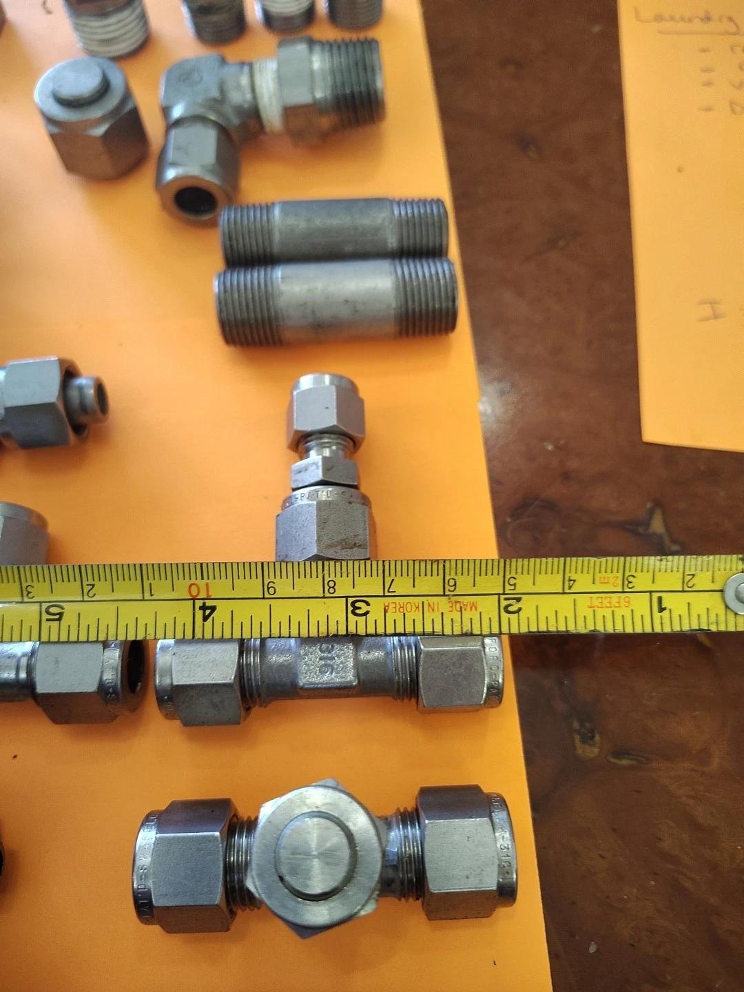 Swagelok – Hoke Stainless Steel Compression Fittings Elbow Tee Straight Lot