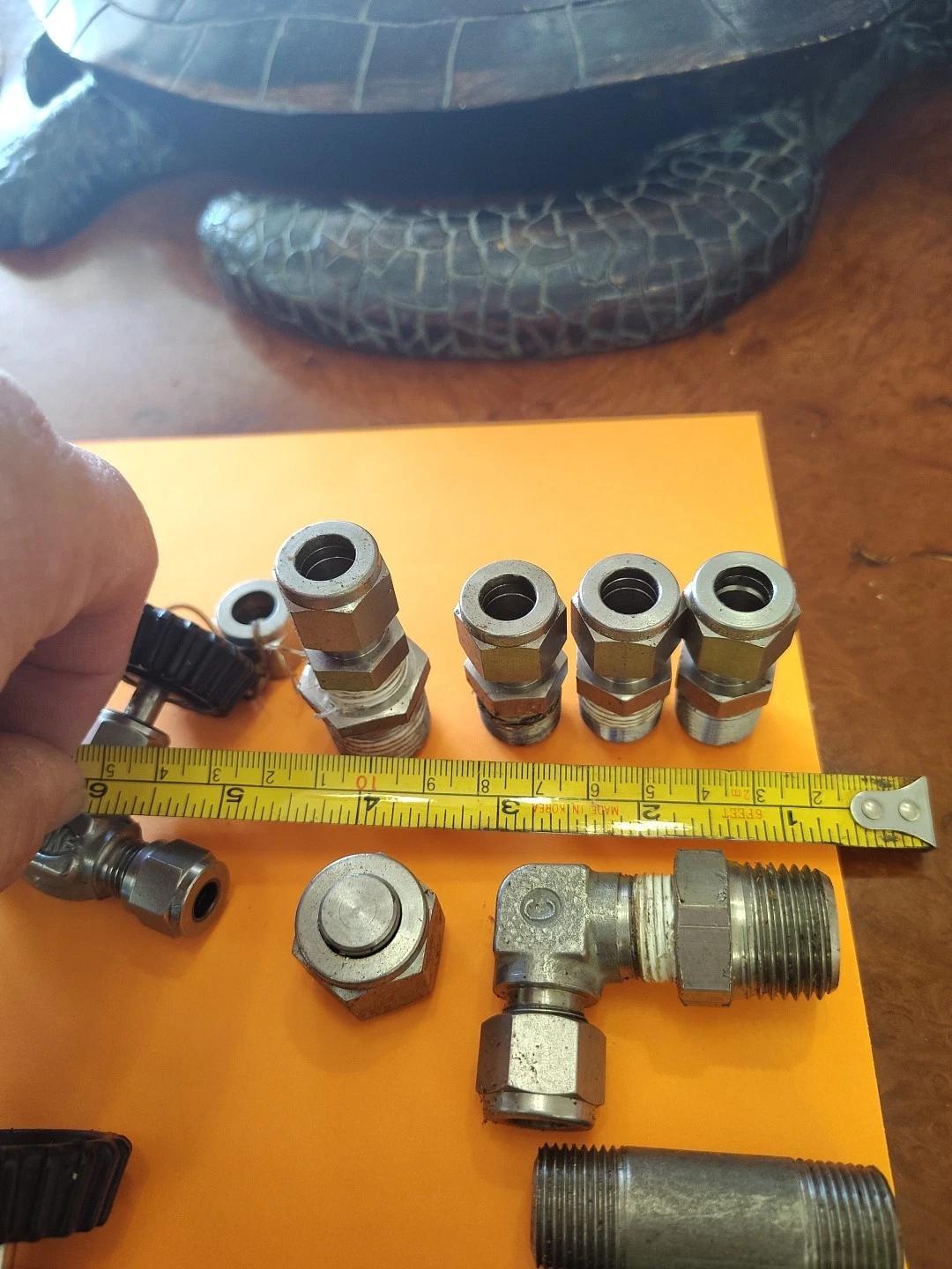 Swagelok – Hoke Stainless Steel Compression Fittings Elbow Tee Straight Lot