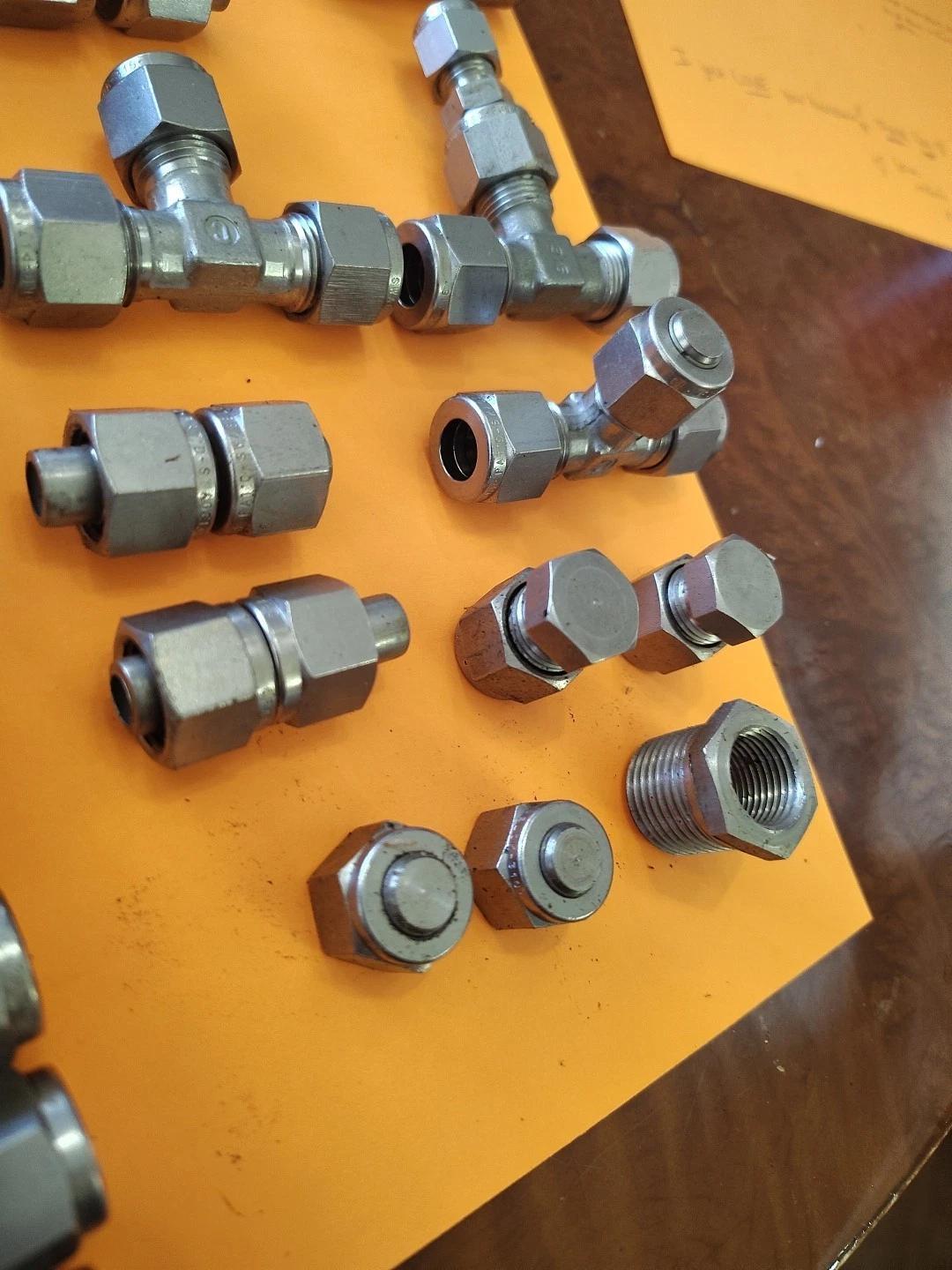 Swagelok – Hoke Stainless Steel Compression Fittings Elbow Tee Straight Lot