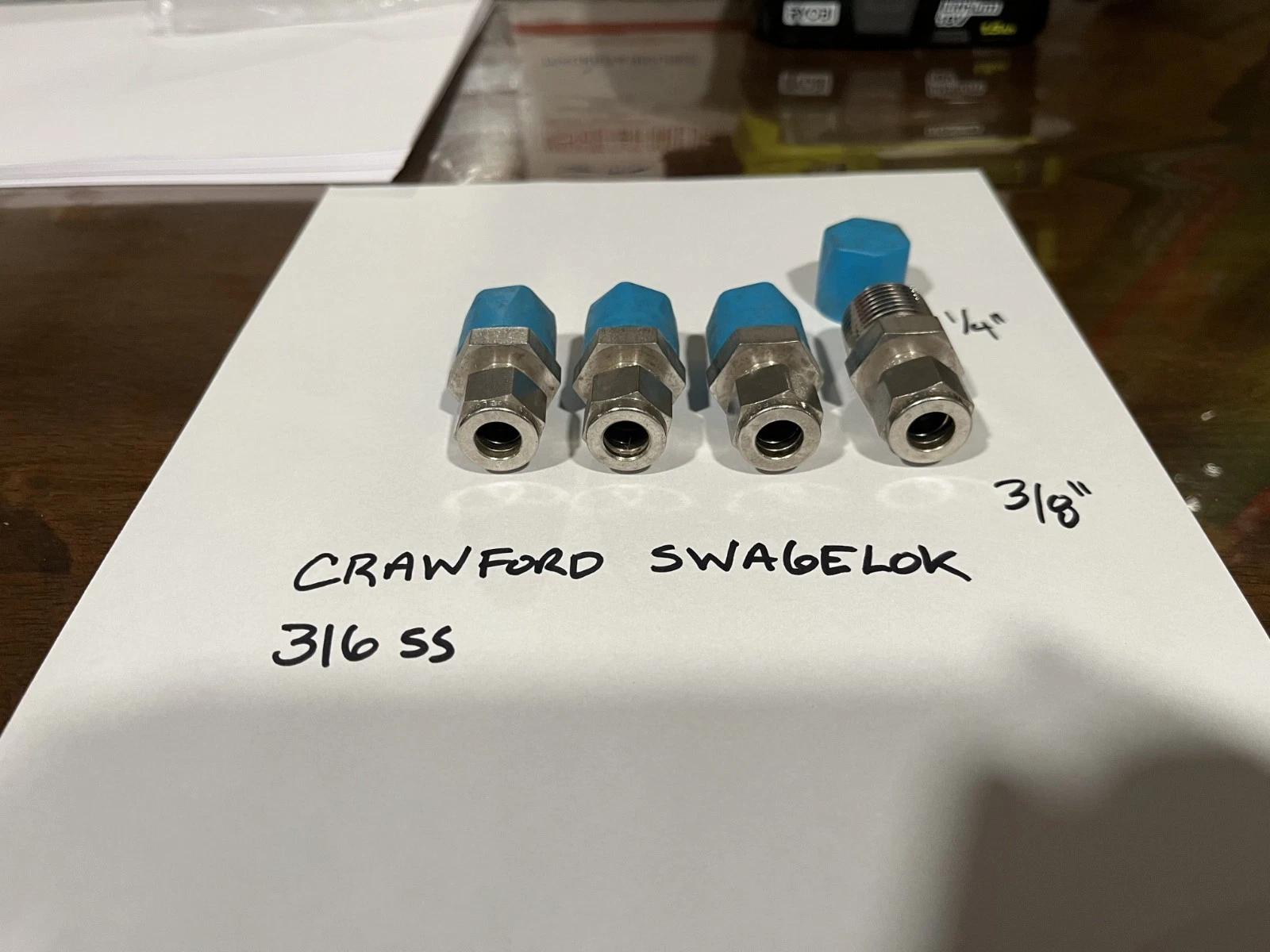 4 – NOS Swagelok 316 SS Male Adapter Compression Fittings USA