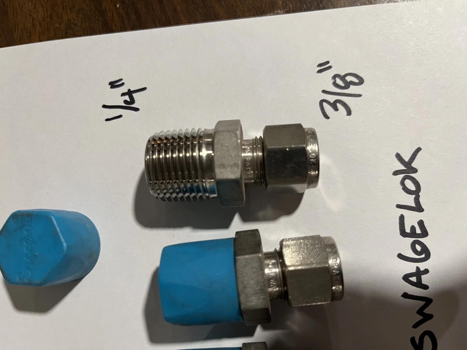 4 – NOS Swagelok 316 SS Male Adapter Compression Fittings USA