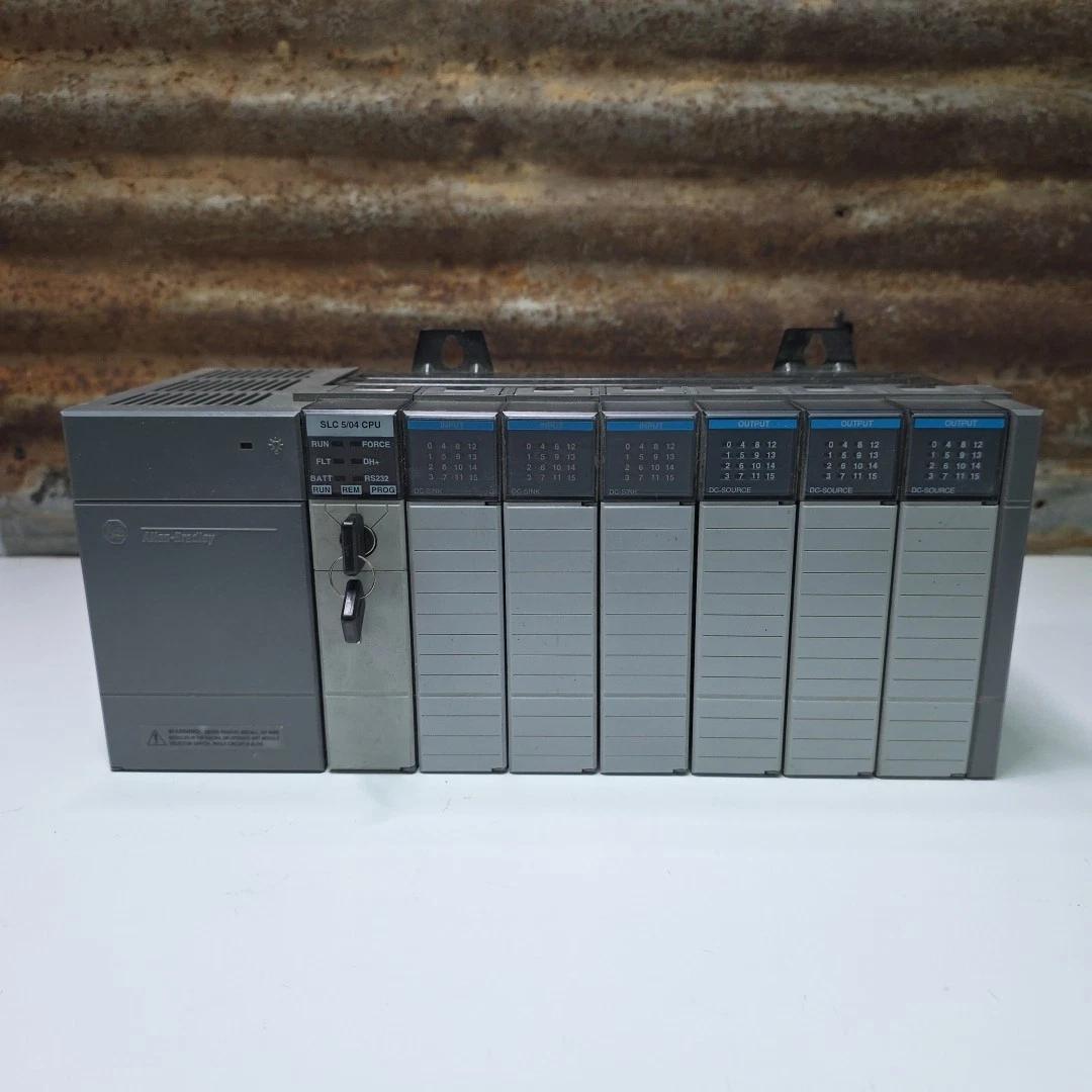 Allen Bradley SlC500 7-Slot Rack 1746-A7 1747 L541 CPU DC Sink Input 3x Output3x