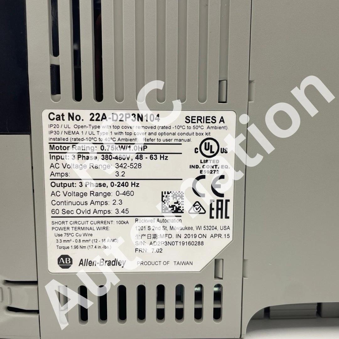 Allen Bradley 22A-D2P3N104 Ser A PowerFlex 4 480V 2.3A AC Drive