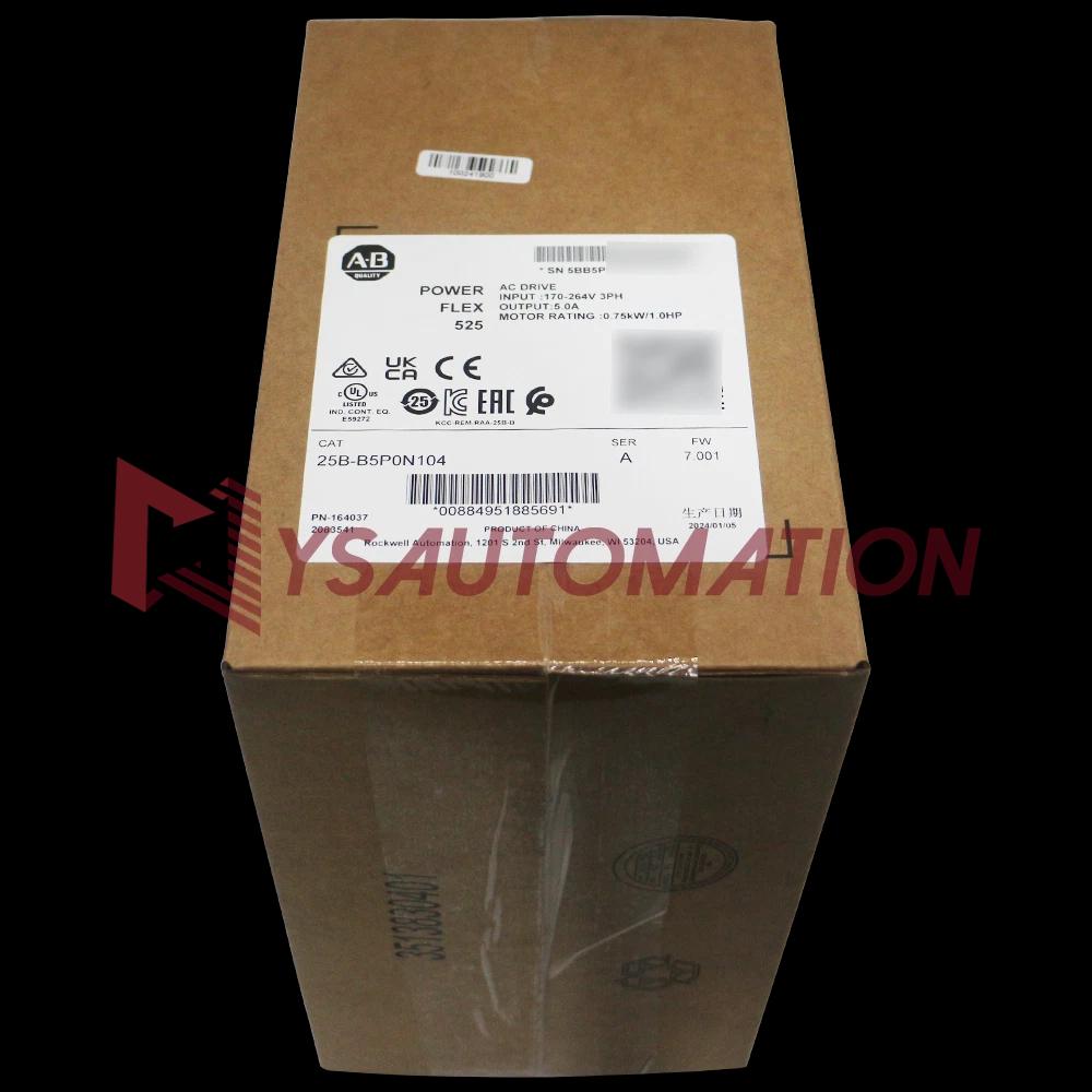 New Sealed Allen Bradley 25B-B5P0N104 PowerFlex 525 AC Drive 0.75kW 1Hp