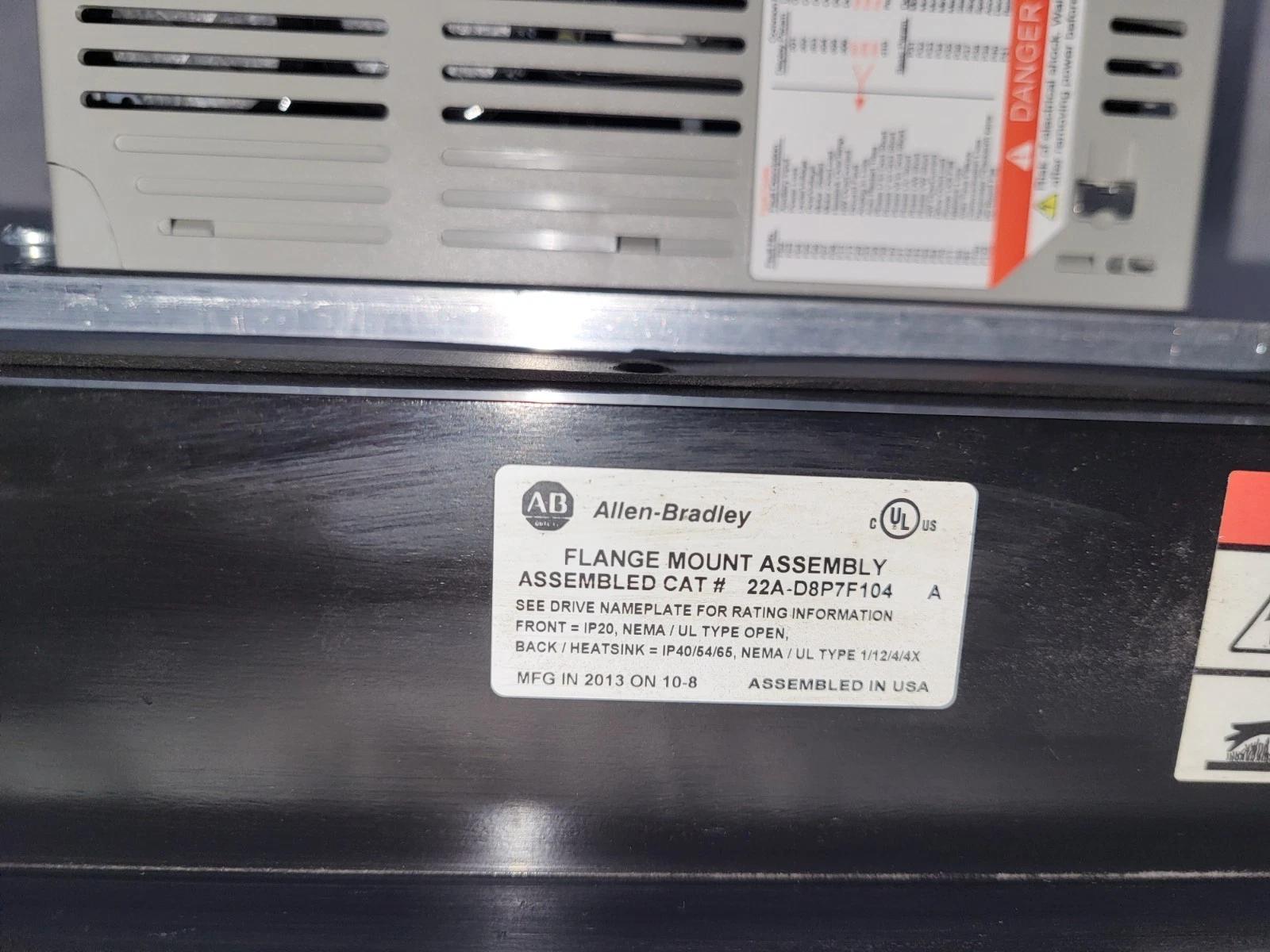 New Allen-Bradley PowerFlex 4 3.7 kW 5HP AC Drive 22A-D8P7H204 22A-D8P7F104
