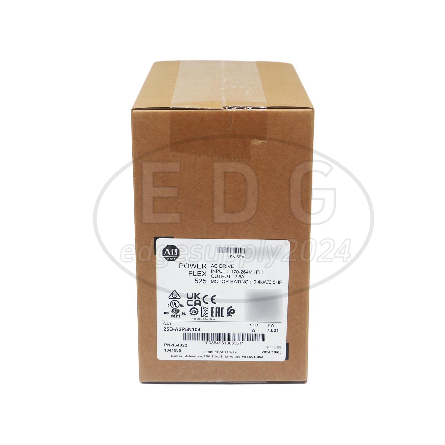 New Sealed Allen Bradley 25B-A2P5N104 Ser A PowerFlex 525 AC Drive 0.4kW 0.5Hp