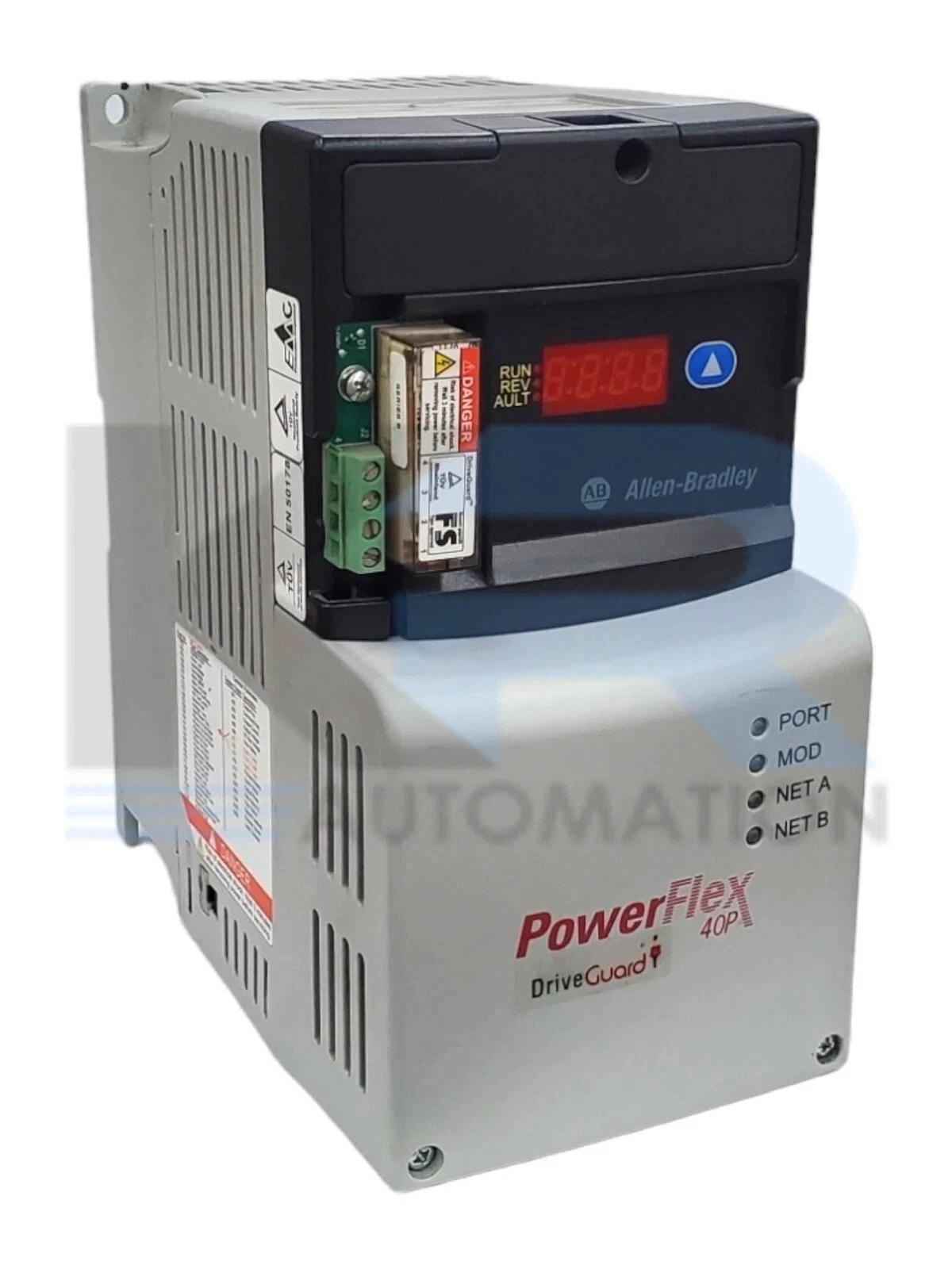 Allen Bradley 22D-D4P0N104 Bulletin 22D PowerFlex 40P 480V 3PH 4A 2HP 63Hz